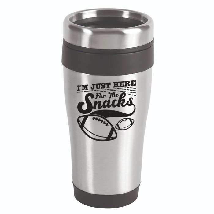 Funny I'm Just Here For The Snacks 16oz Travel Tumbler