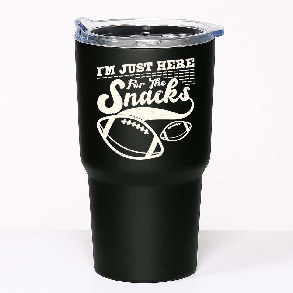 Funny I'm Just Here For The Snacks Tumbler
