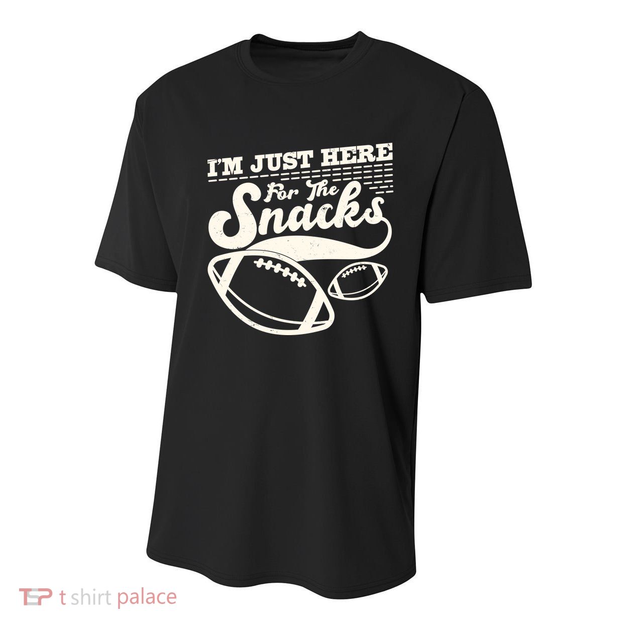 Funny I'm Just Here For The Snacks Youth Performance Sprint T-Shirt