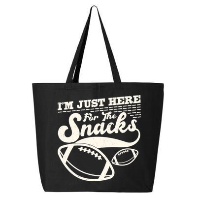 Funny I'm Just Here For The Snacks 25L Jumbo Tote