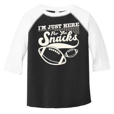 Funny I'm Just Here For The Snacks Toddler Fine Jersey T-Shirt