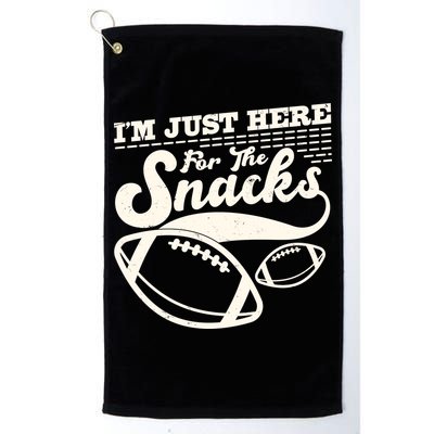 Funny I'm Just Here For The Snacks Golf Towel