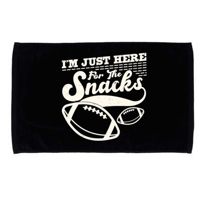 Funny I'm Just Here For The Snacks Microfiber Hand Towel