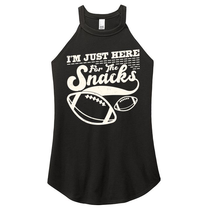Funny I'm Just Here For The Snacks Women's Perfect Tri Rocker Tank