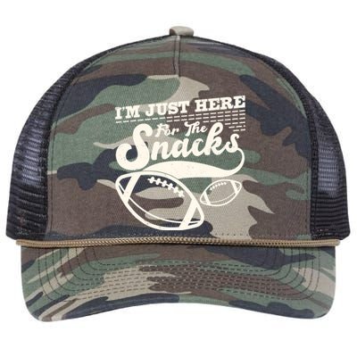 Funny I'm Just Here For The Snacks Retro Rope Trucker Hat Cap