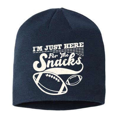 Funny I'm Just Here For The Snacks Sustainable Beanie