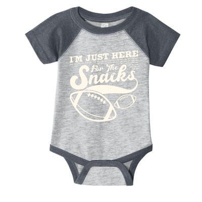 Funny I'm Just Here For The Snacks Infant Baby Jersey Bodysuit