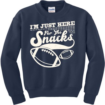 Funny I'm Just Here For The Snacks Kids Sweatshirt