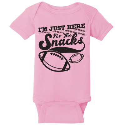 Funny I'm Just Here For The Snacks Baby Bodysuit