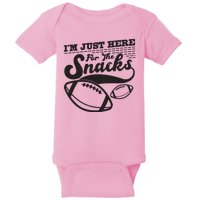 Funny I'm Just Here For The Snacks Baby Bodysuit