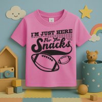 Funny I'm Just Here For The Snacks Toddler T-Shirt