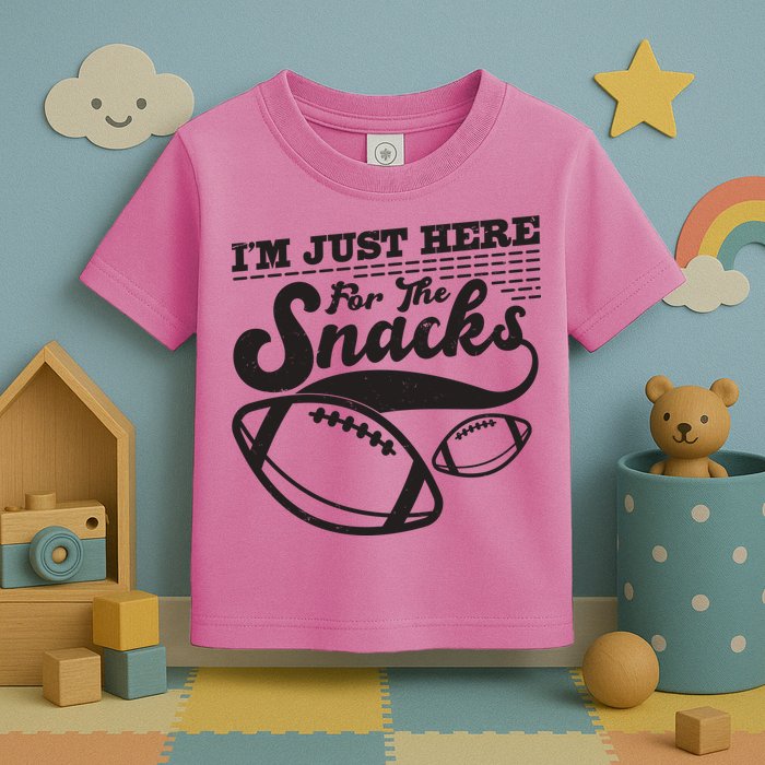 Funny I'm Just Here For The Snacks Toddler T-Shirt