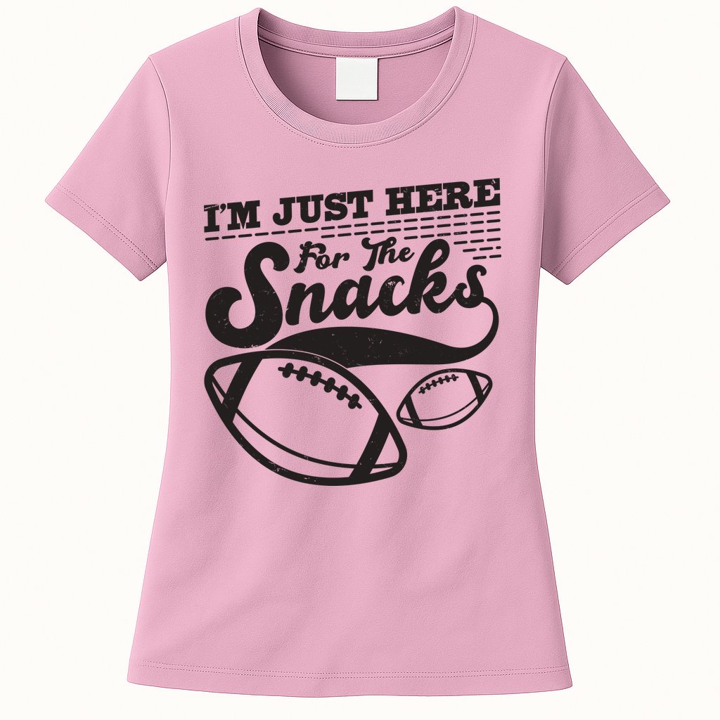 Funny I'm Just Here For The Snacks Womens T-Shirt