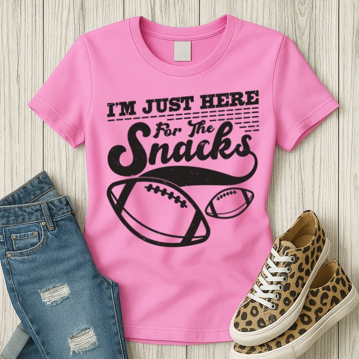 Funny I'm Just Here For The Snacks Womens T-Shirt
