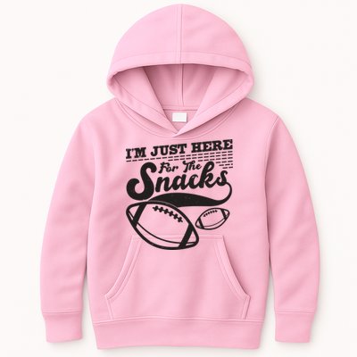 Funny I'm Just Here For The Snacks Kids Hoodie