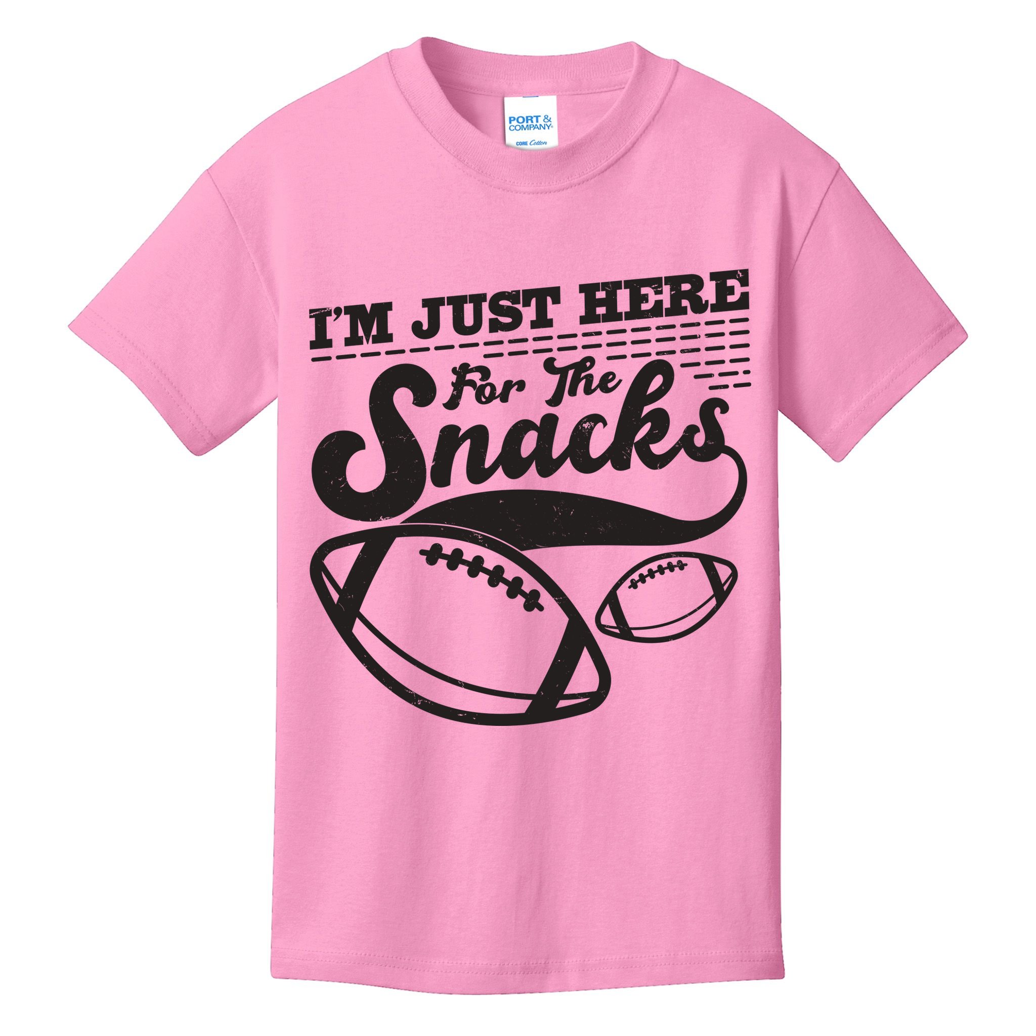 Funny I'm Just Here For The Snacks Kids T-Shirt