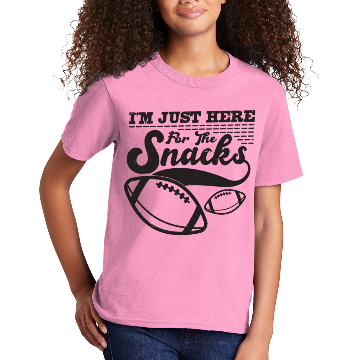 Funny I'm Just Here For The Snacks Kids T-Shirt