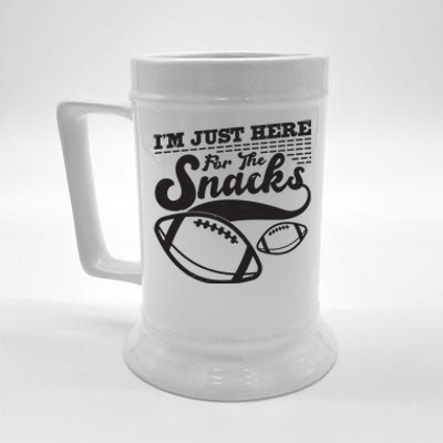 Funny I'm Just Here For The Snacks Beer Stein