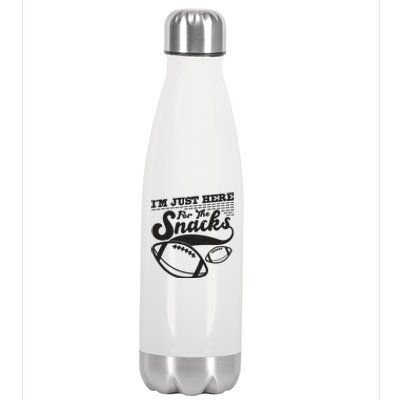 Funny I'm Just Here For The Snacks Stainless Steel Insulated Water Bottle