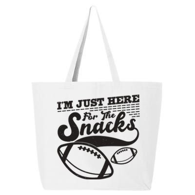 Funny I'm Just Here For The Snacks 25L Jumbo Tote