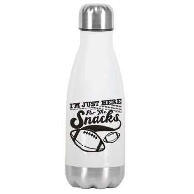 Funny I'm Just Here For The Snacks Stainless Steel Insulated Water Bottle