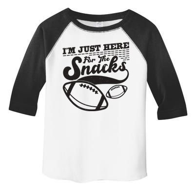 Funny I'm Just Here For The Snacks Toddler Fine Jersey T-Shirt