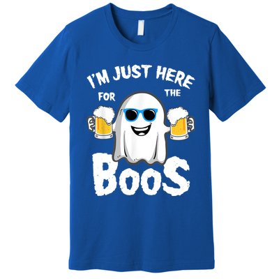 Fuuny IM Just Here For The Boos Halloween Ghost Cute Gift Premium T-Shirt