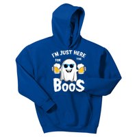 Fuuny IM Just Here For The Boos Halloween Ghost Cute Gift Kids Hoodie