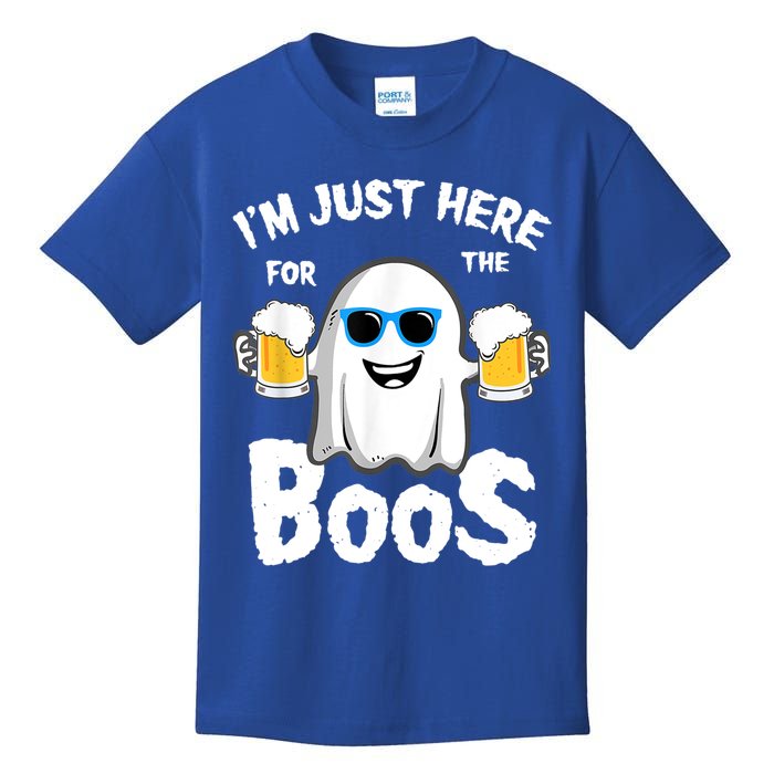 Fuuny IM Just Here For The Boos Halloween Ghost Cute Gift Kids T-Shirt