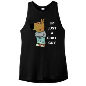 Funny Im Just A Chill Guy Meme Ladies PosiCharge Tri-Blend Wicking Tank