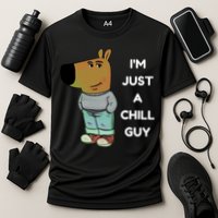 Funny Im Just A Chill Guy Meme Cooling Performance Crew T-Shirt