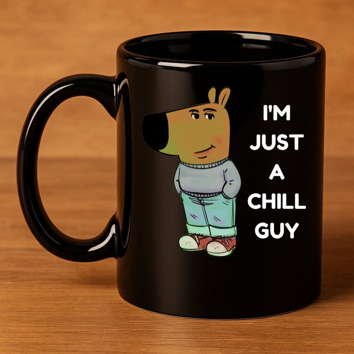 Funny Im Just A Chill Guy Meme 11oz C Handle Ceramic Mug