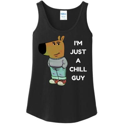 Funny Im Just A Chill Guy Meme Ladies Essential Tank