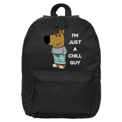 Funny Im Just A Chill Guy Meme 16 in Basic Backpack