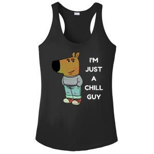 Funny Im Just A Chill Guy Meme Ladies PosiCharge Competitor Racerback Tank