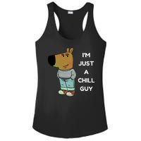 Funny Im Just A Chill Guy Meme Ladies PosiCharge Competitor Racerback Tank