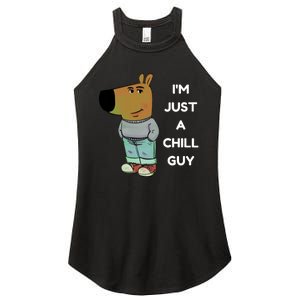 Funny Im Just A Chill Guy Meme Women's Perfect Tri Rocker Tank