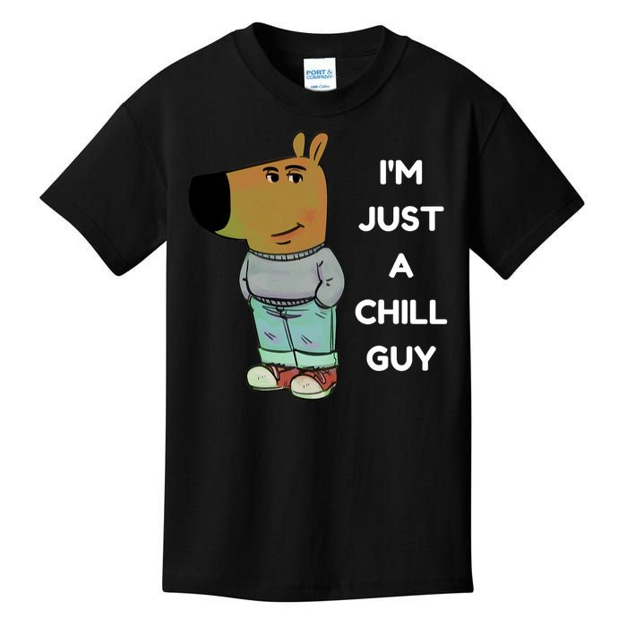 Funny Im Just A Chill Guy Meme Kids T-Shirt