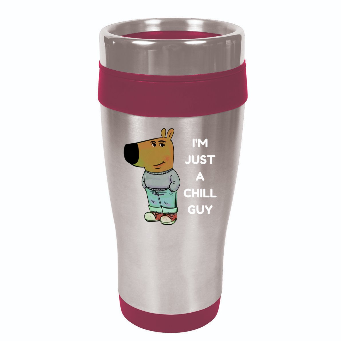 Funny Im Just A Chill Guy Meme 16oz Travel Tumbler