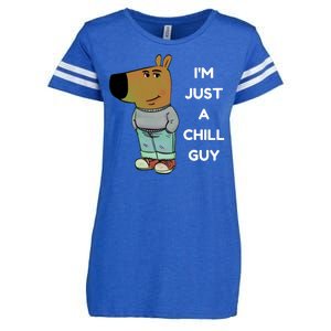 Funny Im Just A Chill Guy Meme Enza Ladies Jersey Football T-Shirt