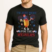 Funny Im Just Here For The Wieners 4Th Of July Performance Shirt