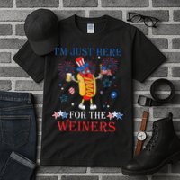 Funny Im Just Here For The Wieners 4Th Of July Tall T-Shirt