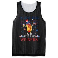 Funny Im Just Here For The Wieners 4Th Of July Mesh Reversible Basketball Jersey Tank