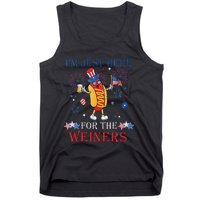 Funny Im Just Here For The Wieners 4Th Of July Tank Top