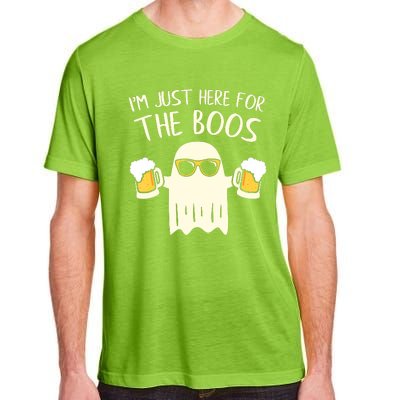 Funny Im Just Here For The Boos Shirt Gift Halloween Ghost Adult ChromaSoft Performance T-Shirt