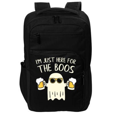 Funny Im Just Here For The Boos Shirt Gift Halloween Ghost Impact Tech Backpack