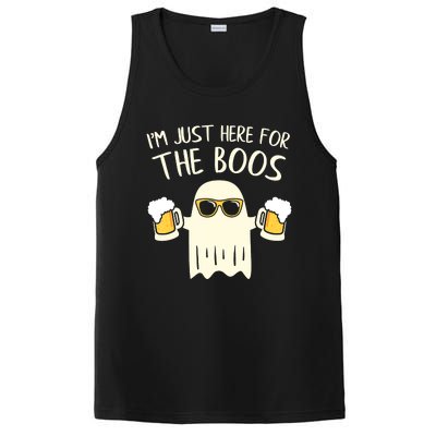 Funny Im Just Here For The Boos Shirt Gift Halloween Ghost PosiCharge Competitor Tank