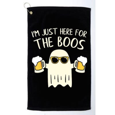 Funny Im Just Here For The Boos Shirt Gift Halloween Ghost Platinum Collection Golf Towel