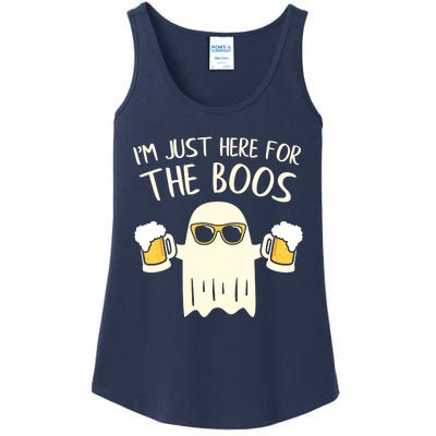 Funny Im Just Here For The Boos Shirt Gift Halloween Ghost Ladies Essential Tank