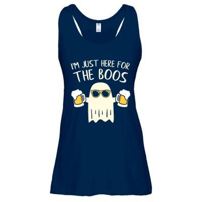 Funny Im Just Here For The Boos Shirt Gift Halloween Ghost Ladies Essential Flowy Tank